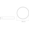 Светильник светодиодный потолочный JAZZWAY PPB SCANDIC-R 24W 4000K GR/W IP20 5037052